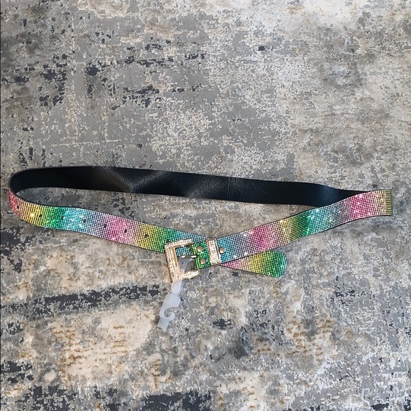 Forever 21 sparkle rainbow belt NEVER WORN - Picture 1 of 1